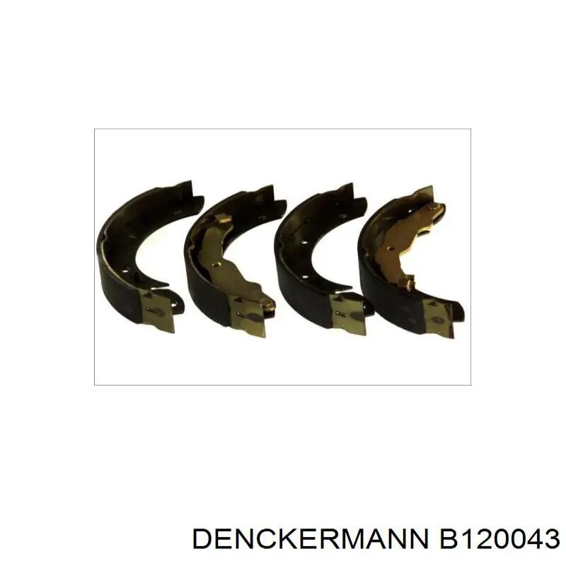 Задние барабанные колодки B120043 Denckermann