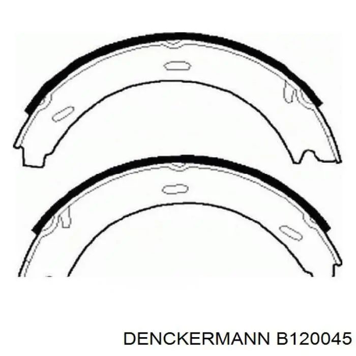 B120045 Denckermann колодки ручника (стояночного тормоза)