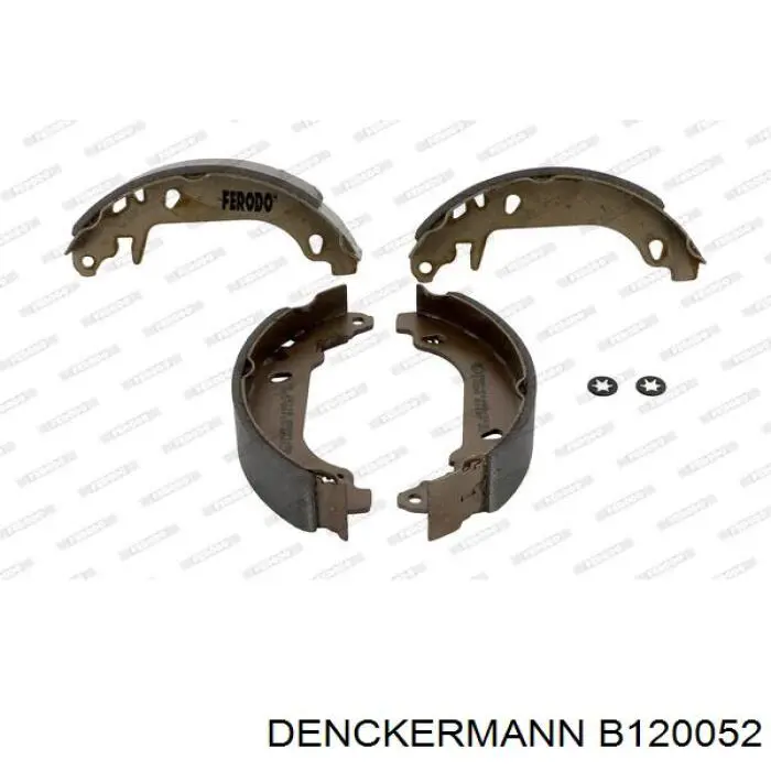 B120052 Denckermann колодки тормозные задние барабанные