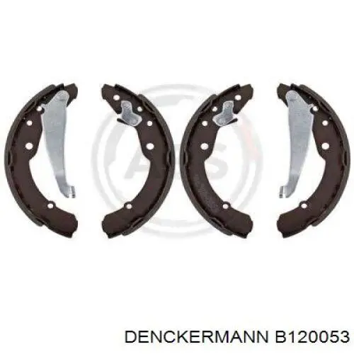 Купить B120053 Denckermann Задние барабанные тормозные колодки