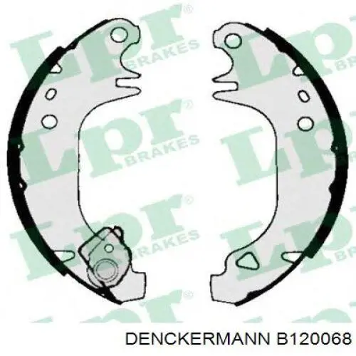 B120068 Denckermann задние барабанные колодки