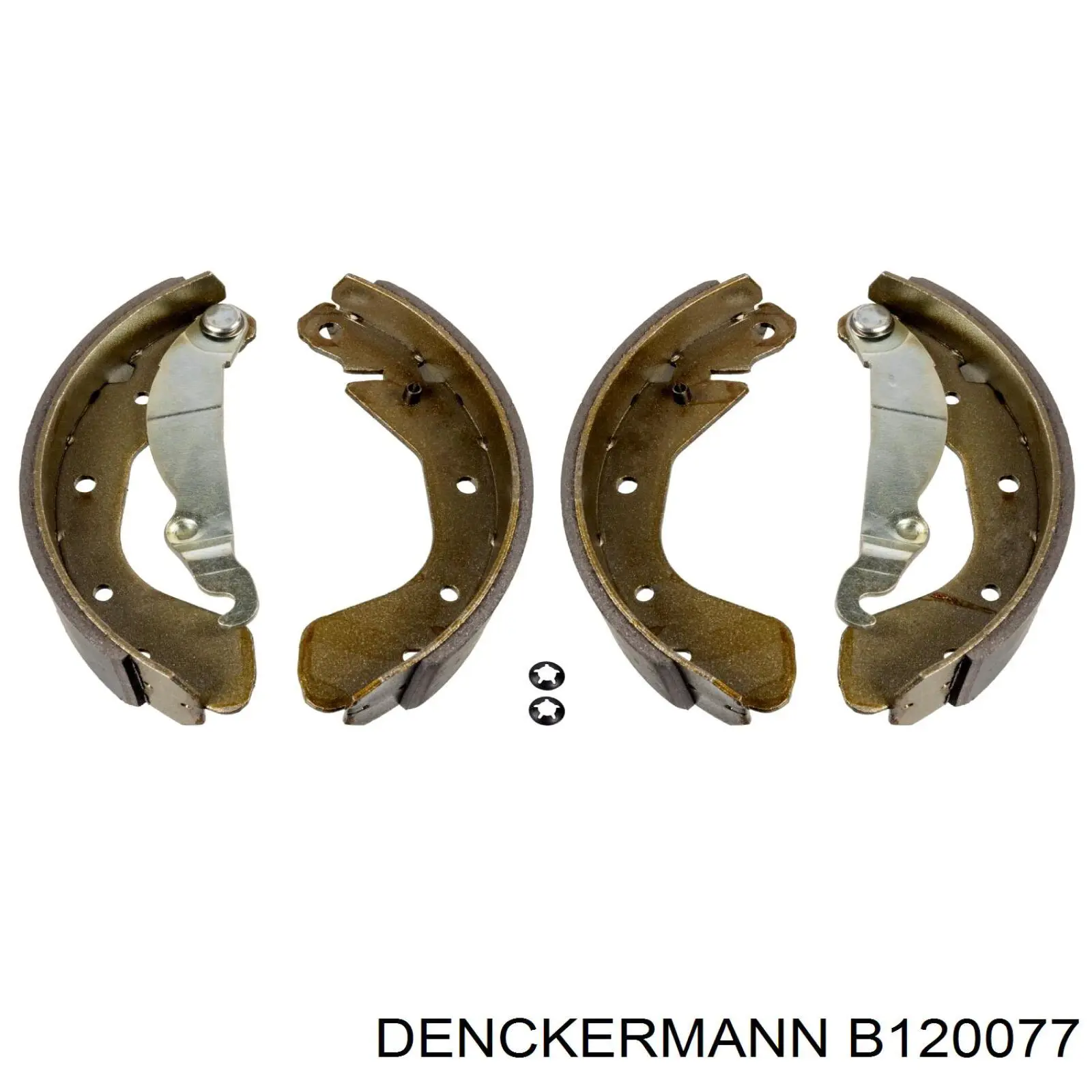 Купить B120077 Denckermann Задние барабанные тормозные колодки