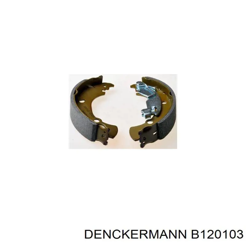 Купить B120103 Denckermann Задние барабанные тормозные колодки