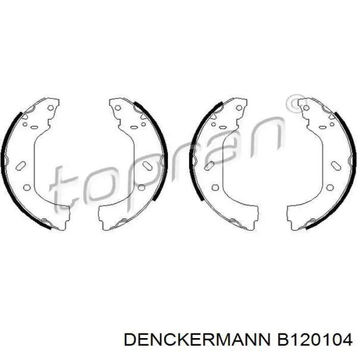 Тормоза рабочие задние ножные и тормозные барабаны Denckermann B120104 цена, от 18.26 USD