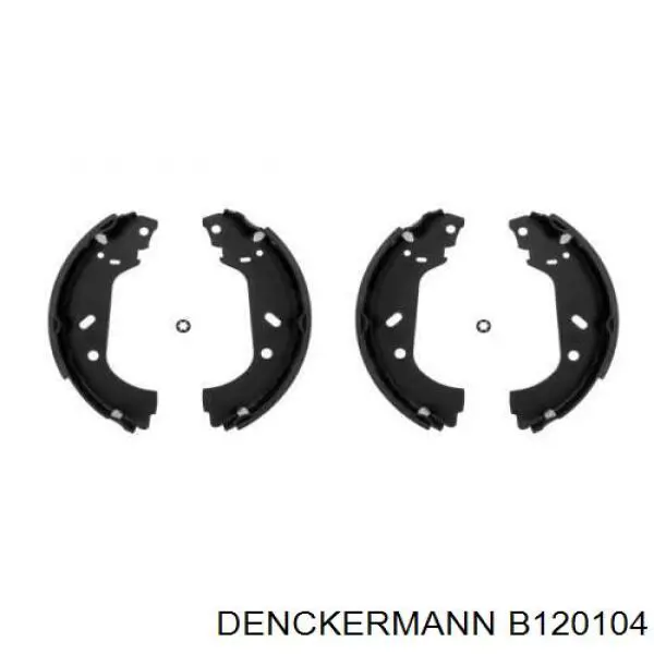 Купить B120104 Denckermann Задние барабанные тормозные колодки