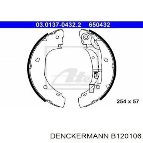 Тормоза рабочие задние ножные и тормозные барабаны Denckermann B120106 цена, от 24.82 USD