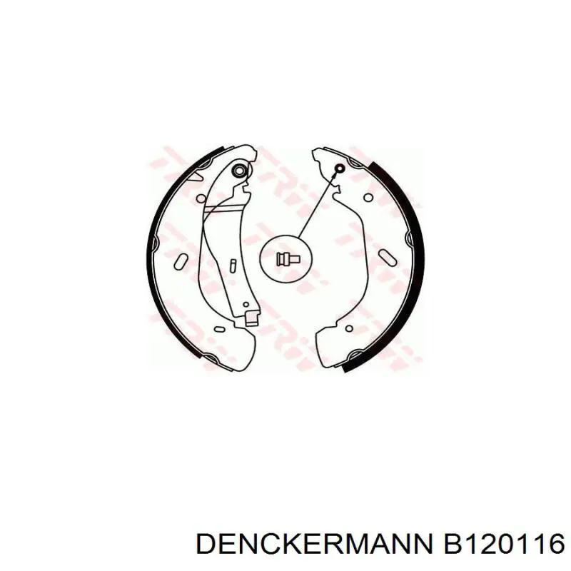 B120116 Denckermann sapatas do freio traseiras de tambor
