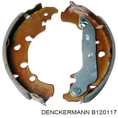B120117 Denckermann колодки тормозные задние барабанные
