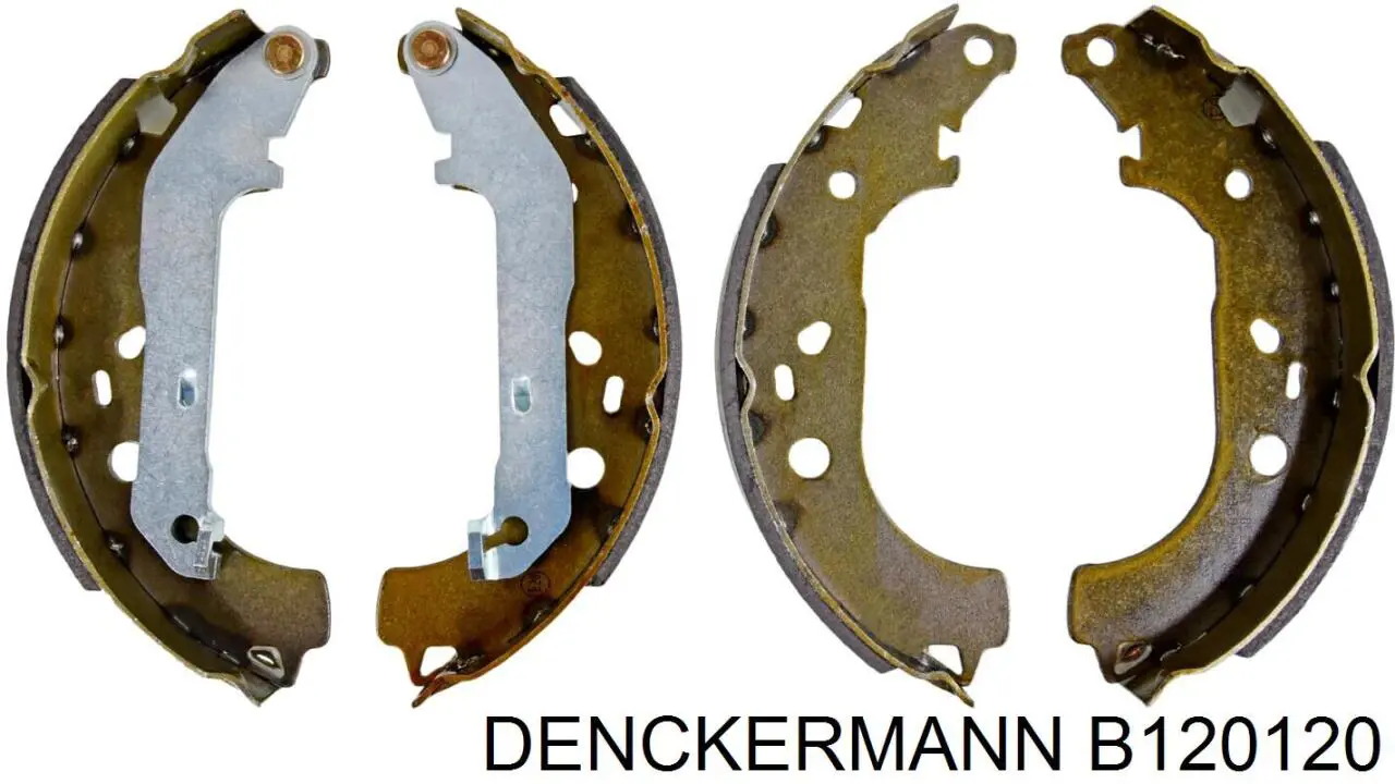 Купить B120120 Denckermann Задние барабанные тормозные колодки