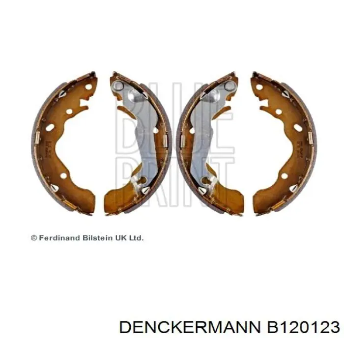 Задние барабанные колодки B120123 Denckermann