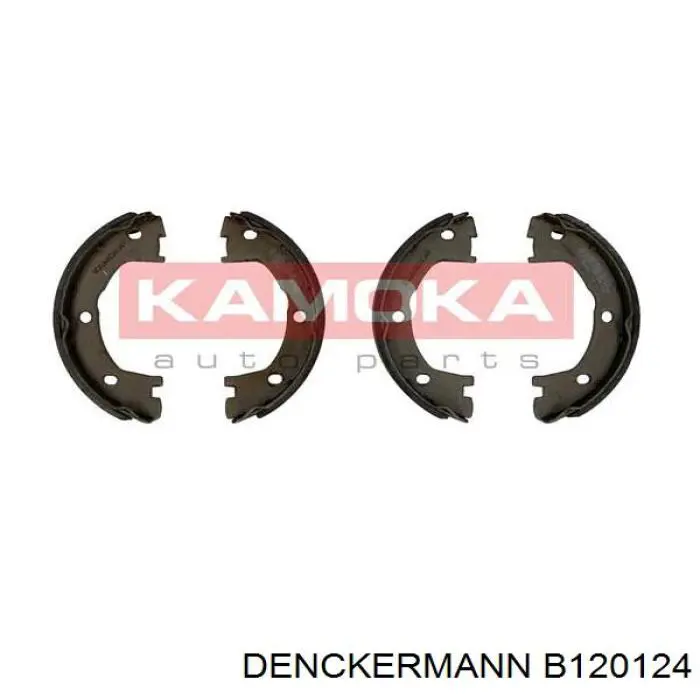 Купить B120124 Denckermann Задние барабанные тормозные колодки