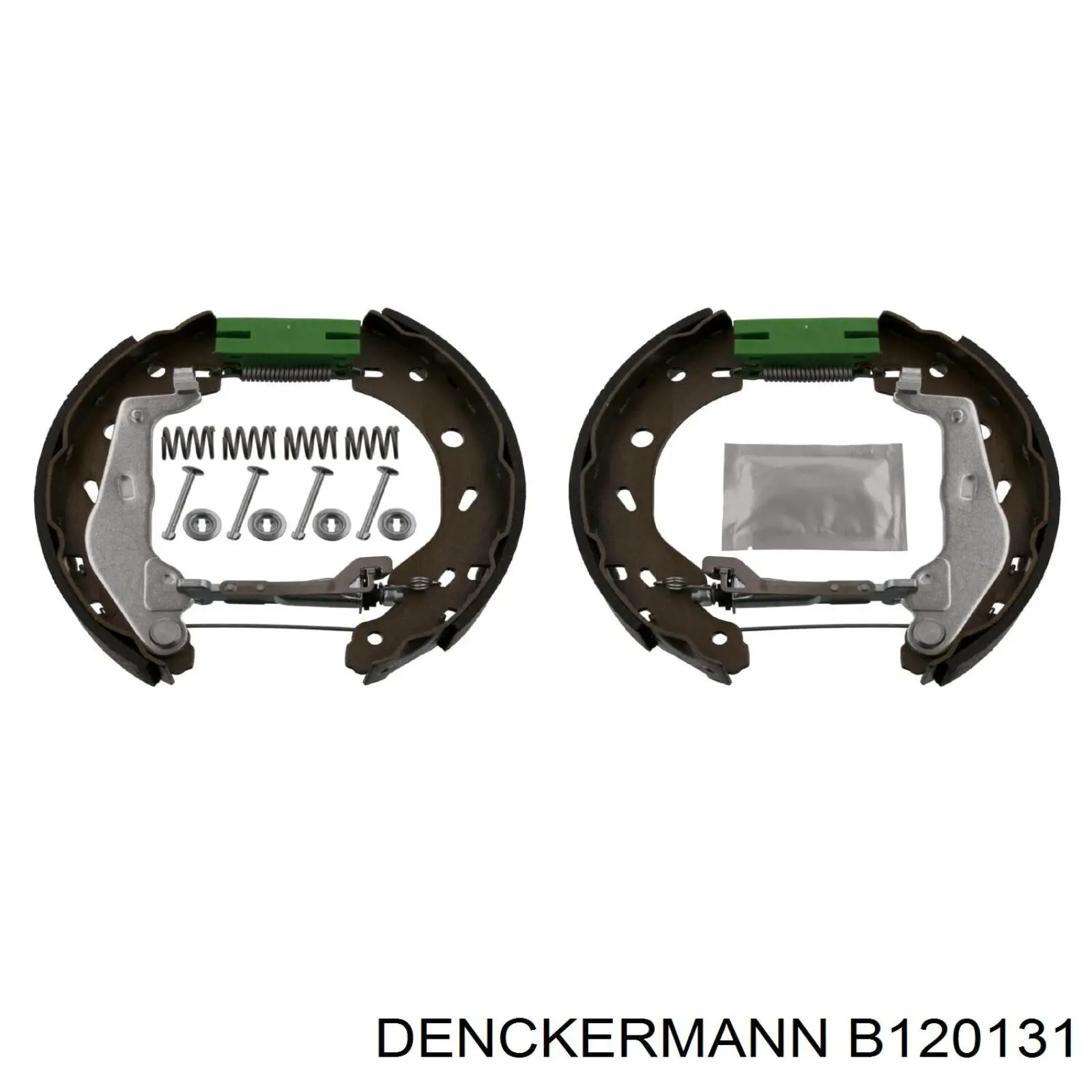 Задние барабанные колодки B120131 Denckermann