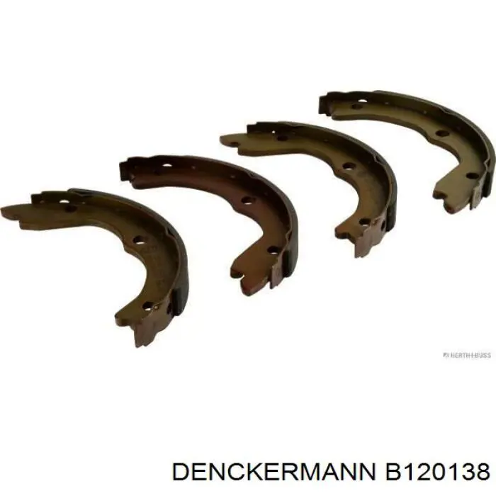 Купить B120138 Denckermann Колодки ручника/стояночного тормоза