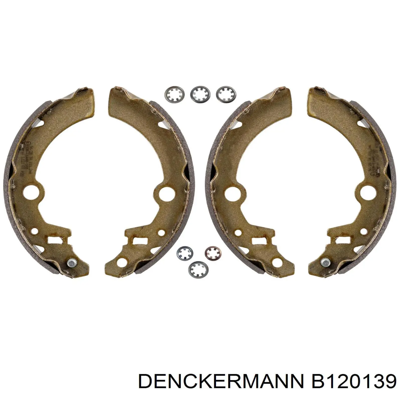 Задние барабанные колодки B120139 Denckermann