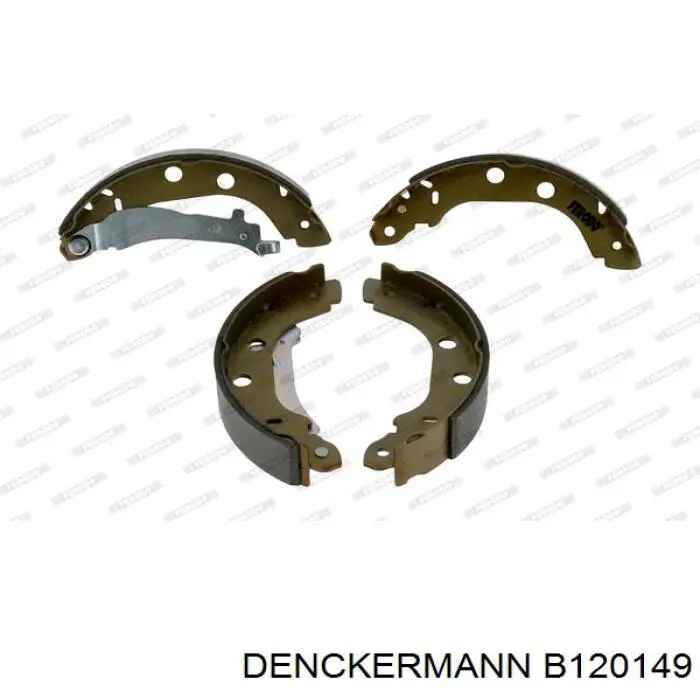 B120149 Denckermann задние барабанные колодки