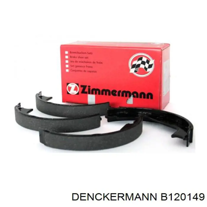 Купить B120149 Denckermann Задние барабанные тормозные колодки