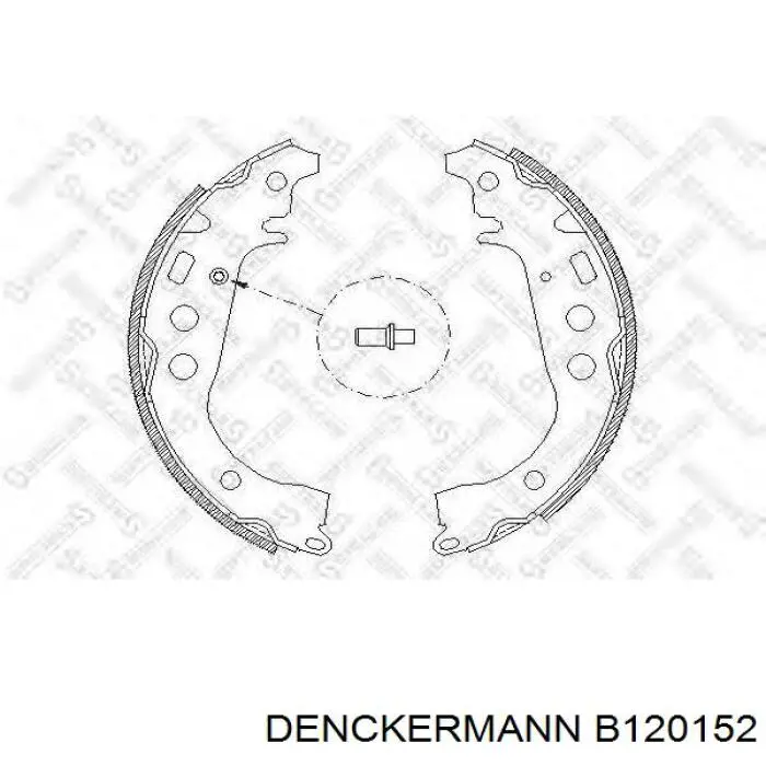 Тормоза рабочие задние ножные и тормозные барабаны Denckermann B120152 цена, от 15.84 USD