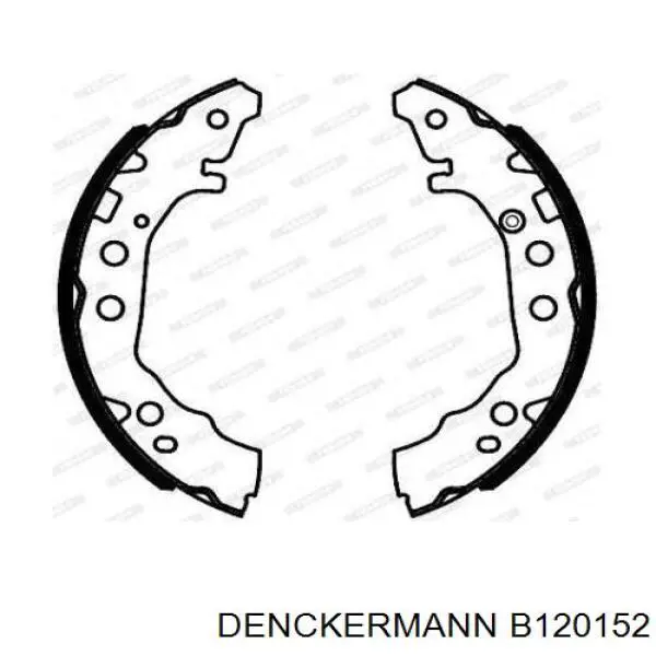 Купить B120152 Denckermann Задние барабанные тормозные колодки