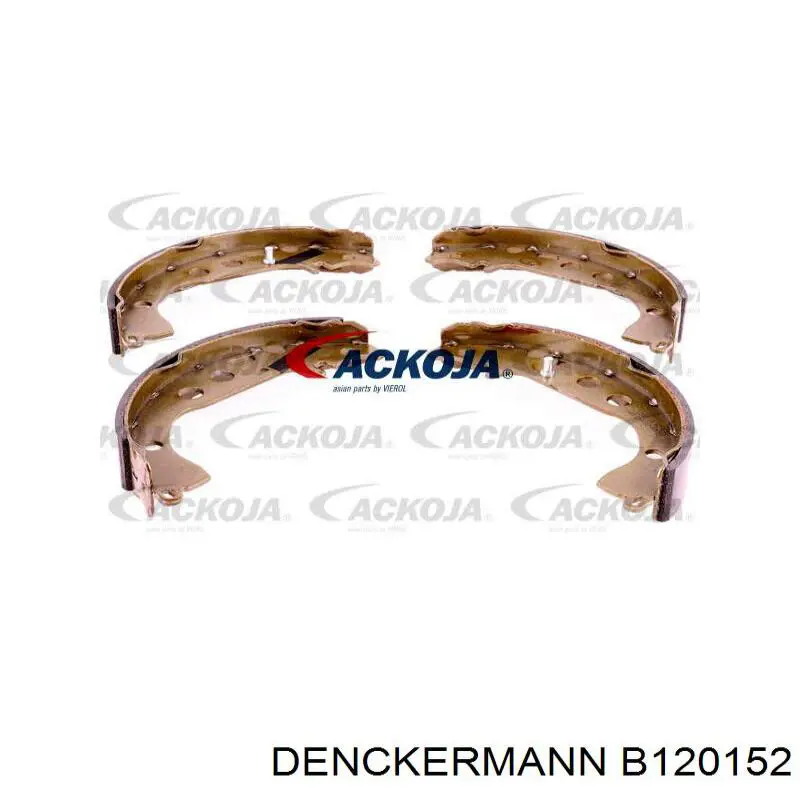 Задние барабанные колодки B120152 Denckermann