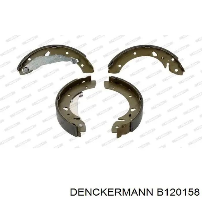 B120158 Denckermann колодки тормозные задние барабанные