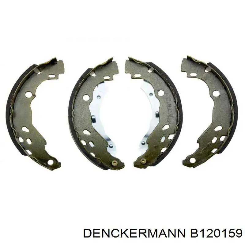 Купить B120159 Denckermann Задние барабанные тормозные колодки