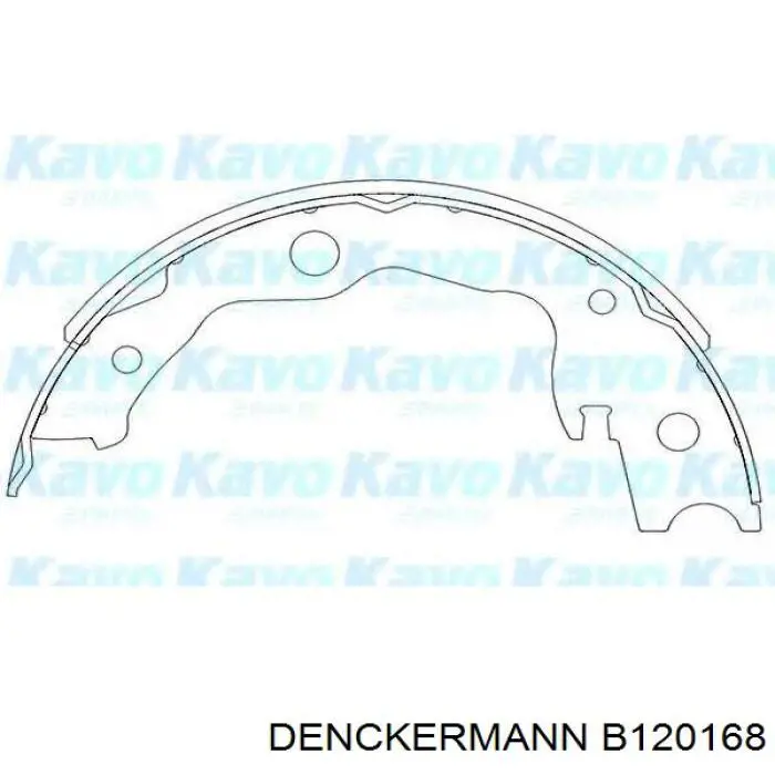 Колодки ручника B120168 Denckermann