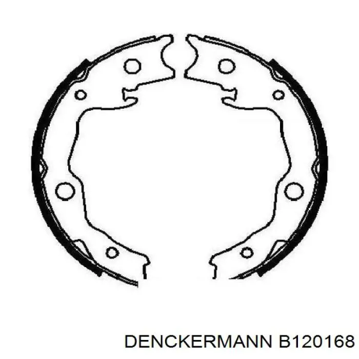 Pastillas de freno de mano B120168 Denckermann