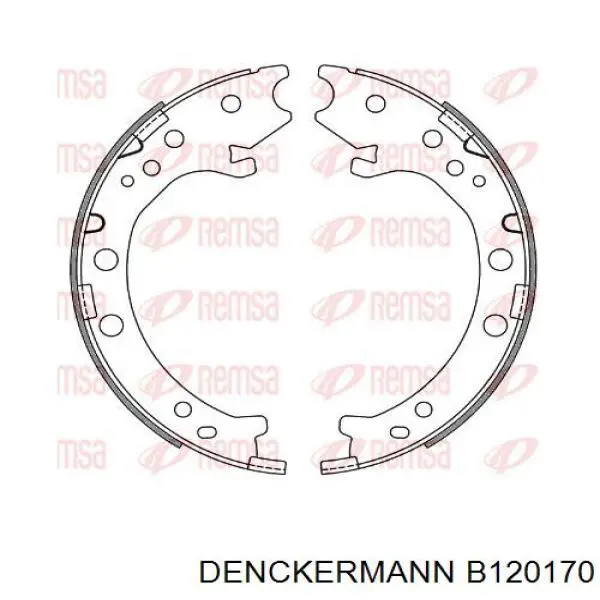Тормозные колодки стояночного тормоза Denckermann B120170 цена, от 20.44 USD