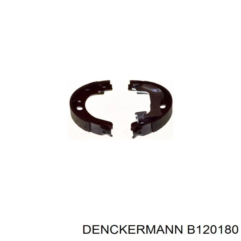 Купить B120180 Denckermann Задние барабанные тормозные колодки