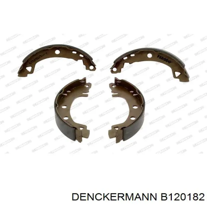 B120182 Denckermann колодки тормозные задние барабанные