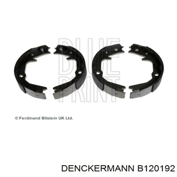 B120192 Denckermann задние барабанные колодки
