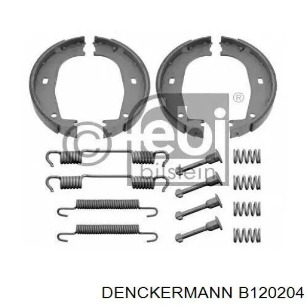 Sapatas do freio de estacionamento Denckermann B120204 preço, a partir de 21,67 USD