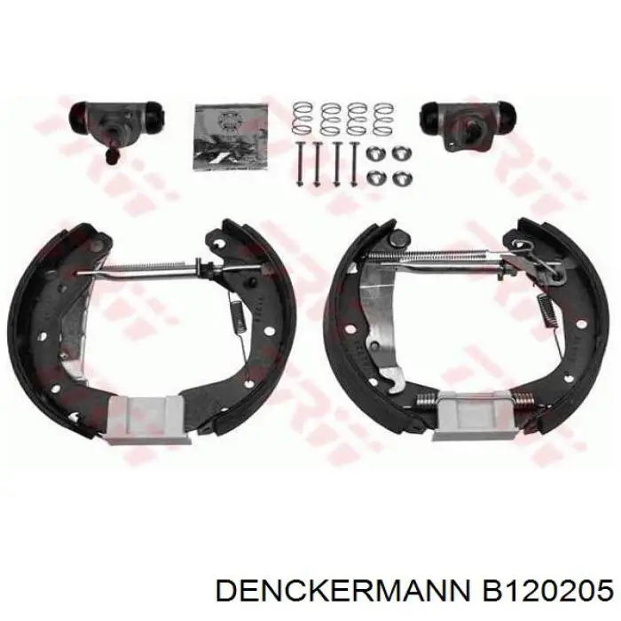 Купить B120205 Denckermann Колодки ручника/стояночного тормоза