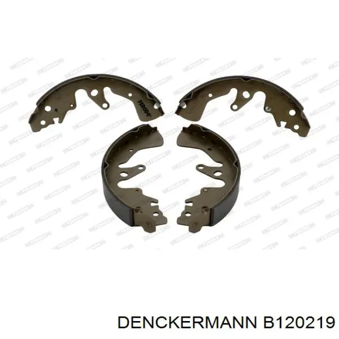 Задние барабанные колодки B120219 Denckermann