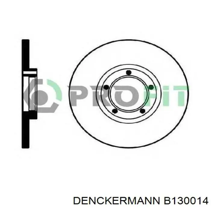 Купить B130014 Denckermann Ротор тормозной
