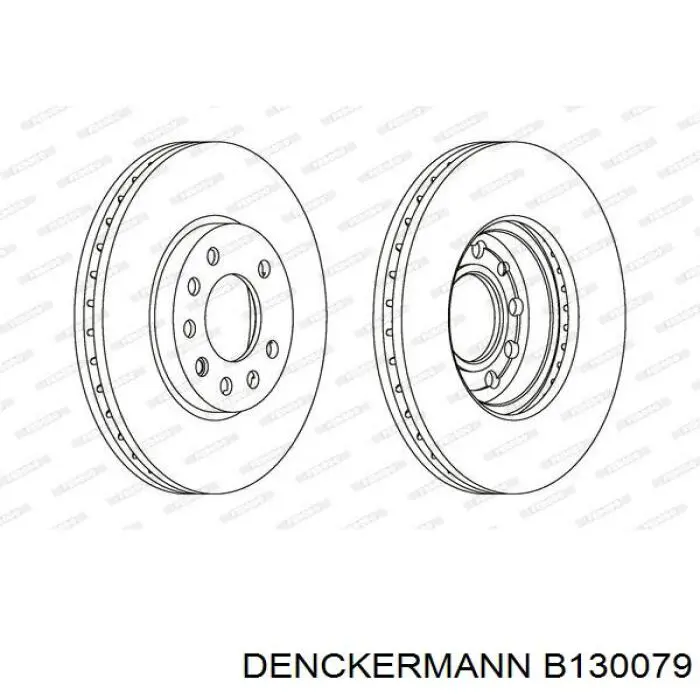 Compre B130079 Denckermann Disco do freio dianteiro