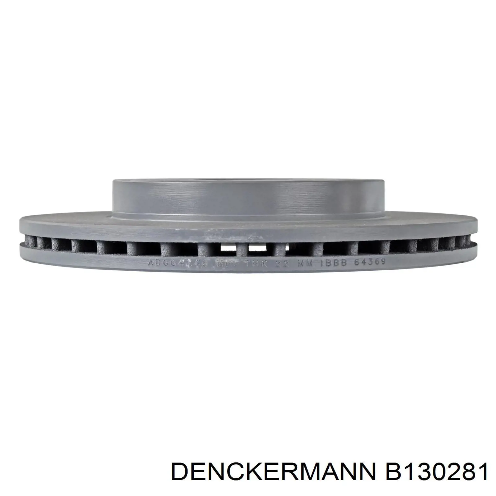 Передние тормозные диски B130281 Denckermann