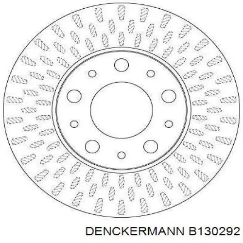 Тормоз дисковый передний Denckermann B130292 цена, от 42.02 USD