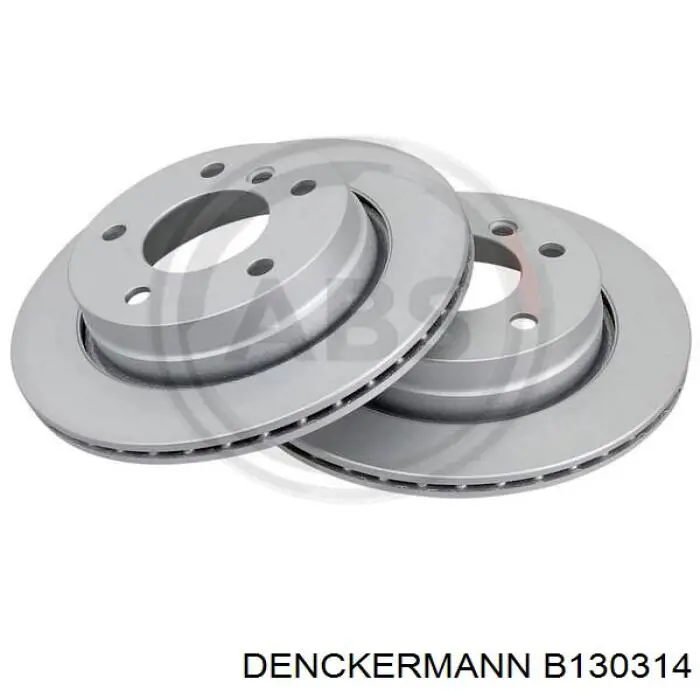 Disco de freno trasero B130314 Denckermann