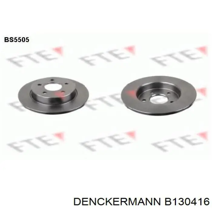 Задний тормозной диск Denckermann B130416 цена, от 25.23 USD
