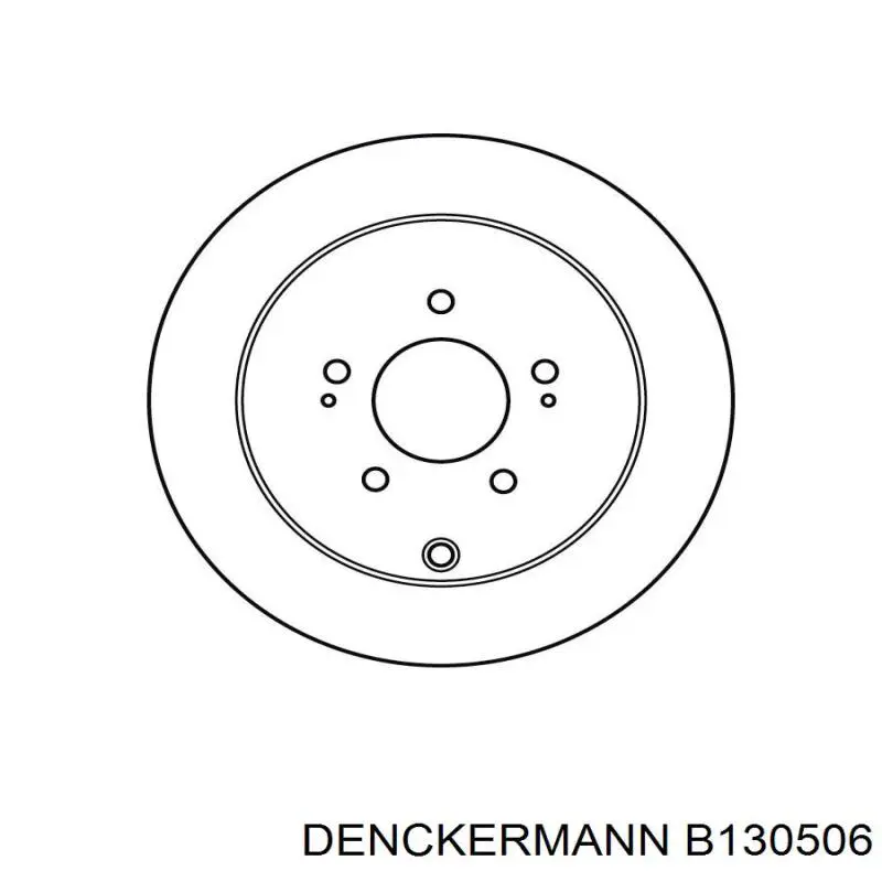 Тормозные диски B130506 Denckermann