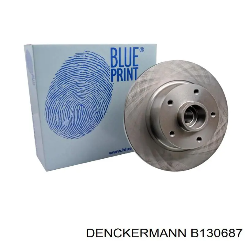 Купить B130687 Denckermann Диск тормозной задний