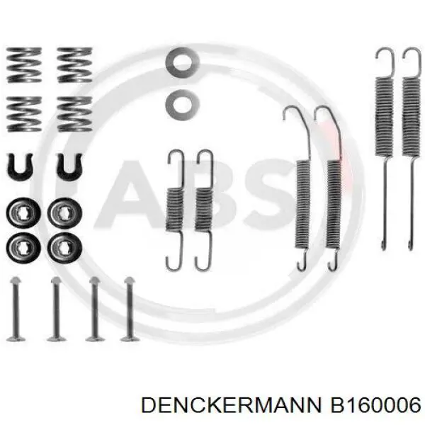 Ремкомплект тормозных колодок B160006 Denckermann