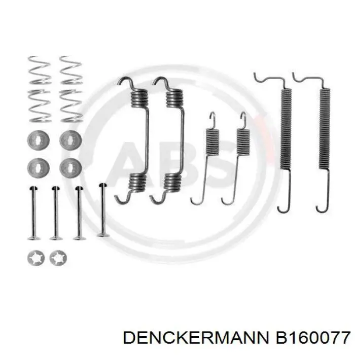 Установочный комплект задних барабанных колодок Denckermann B160077 цена, от 5.95 USD