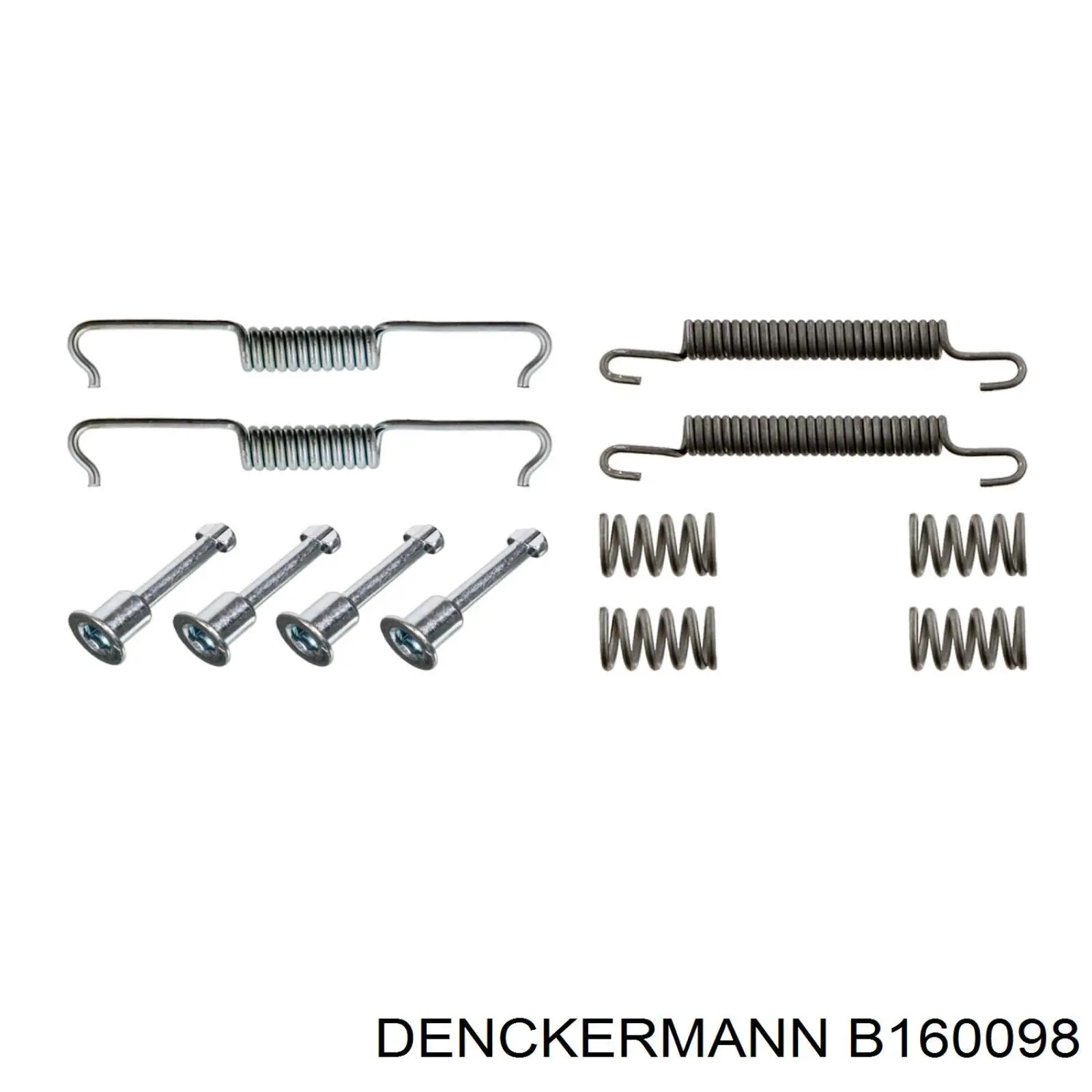 Установочный комплект задних барабанных колодок Denckermann B160098 цена, от 6.96 USD