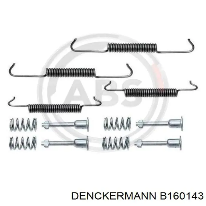 Монтажный комплект задних барабанных колодок B160143 Denckermann