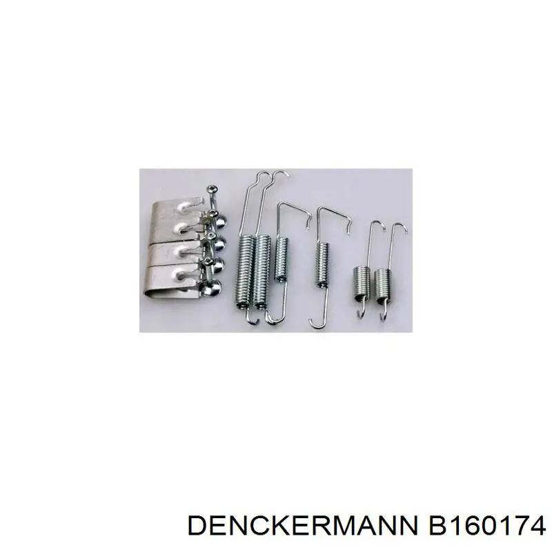 Ремкомплект тормозных колодок Denckermann B160174 цена, от 6.01 USD