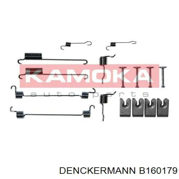 Kit de montaje, zapatas de freno traseras B160179 Denckermann