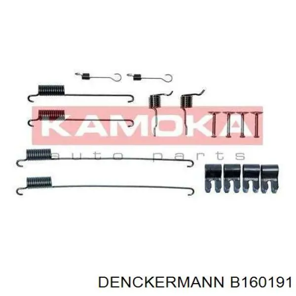 Монтажный комплект задних барабанных колодок B160191 Denckermann