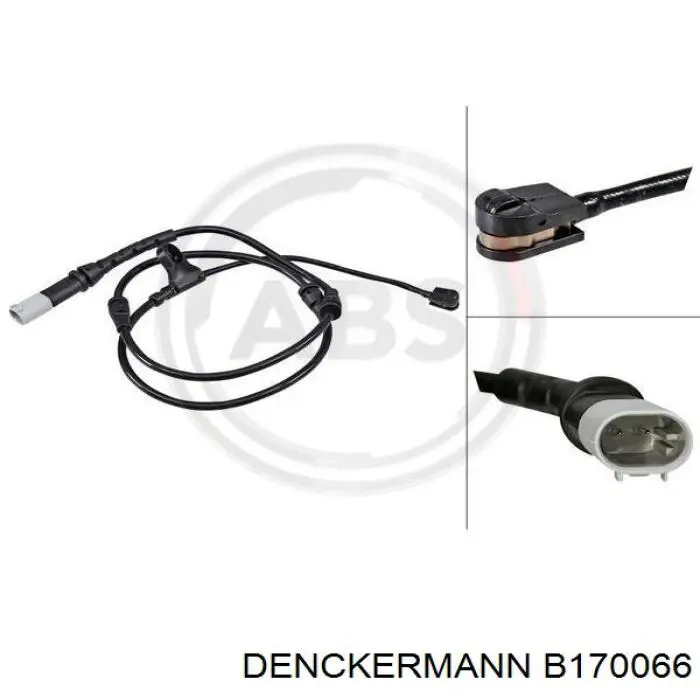 Сигнализатор износ тормозных колодок Denckermann B170066 цена, от 9.86 USD